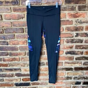 LA Hearts Active Pacsun Black Multicolor Leggings Women's Size Medium